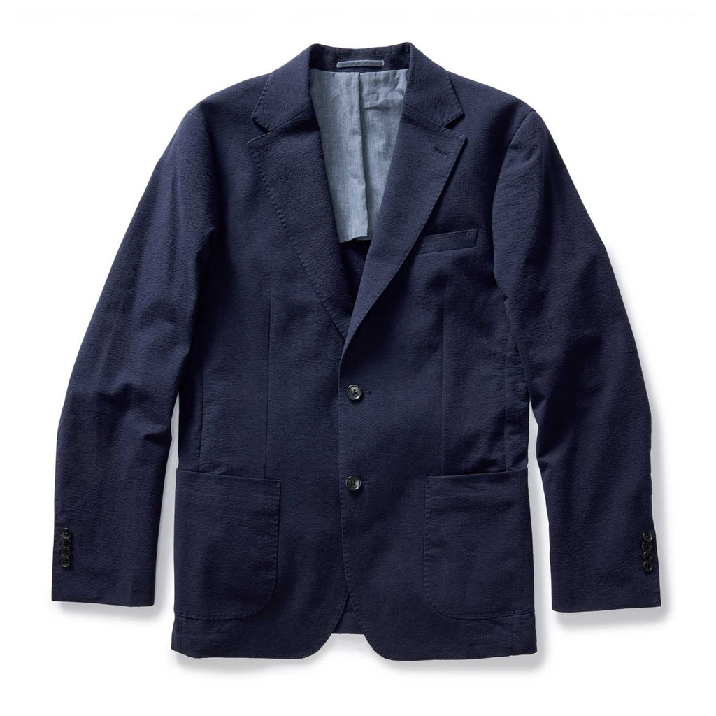 The Stevens Sportcoat in Navy Linen Seersucker