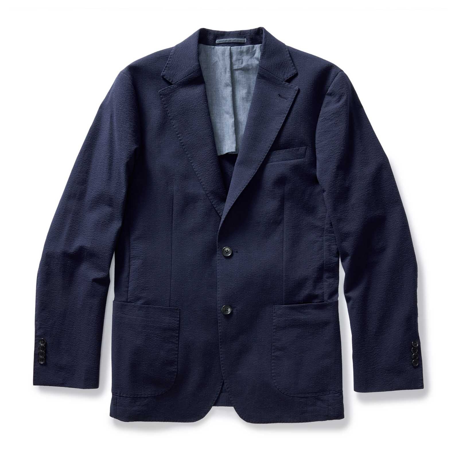 The Stevens Sportcoat in Navy Linen Seersucker