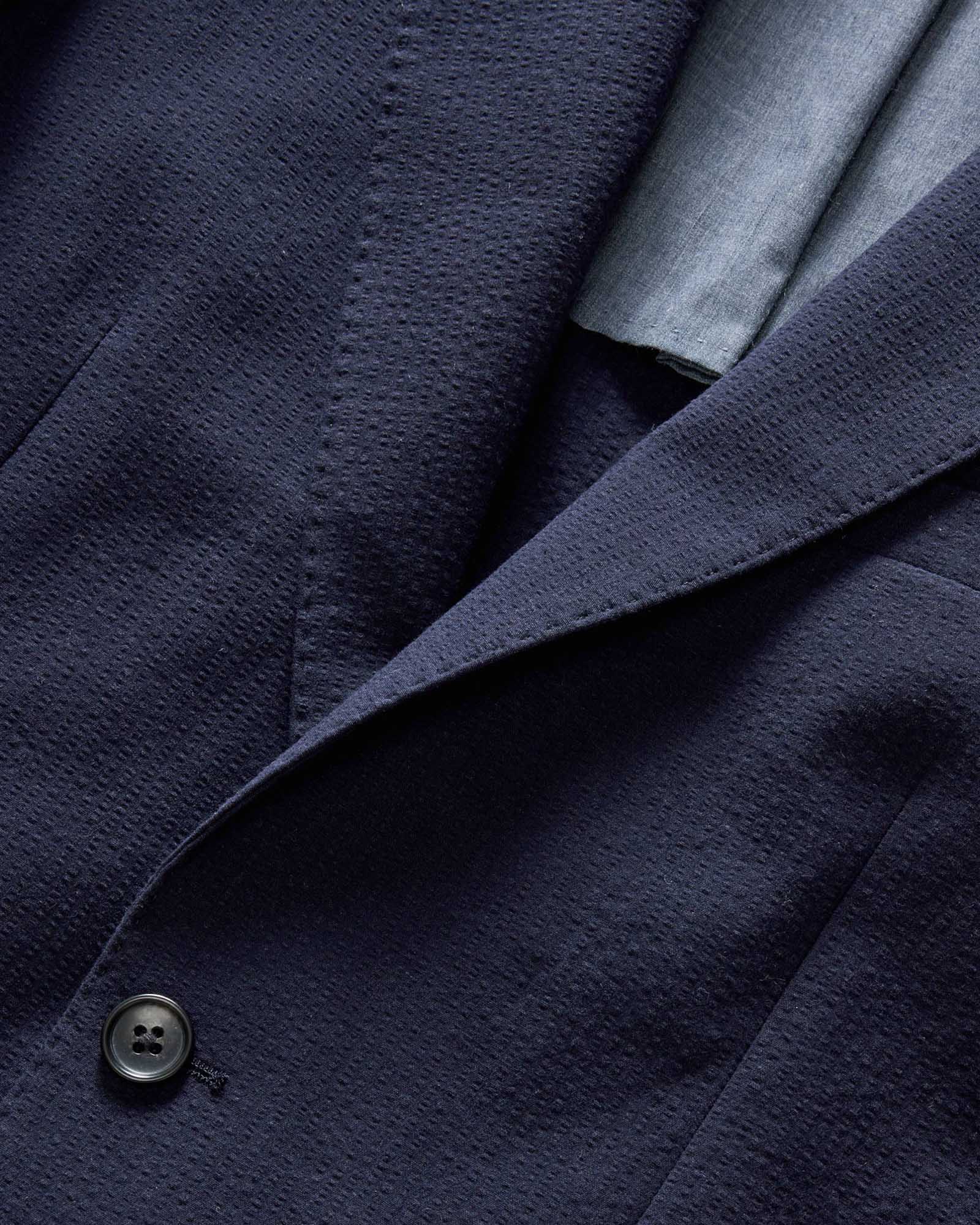 The Stevens Sportcoat in Navy Linen Seersucker