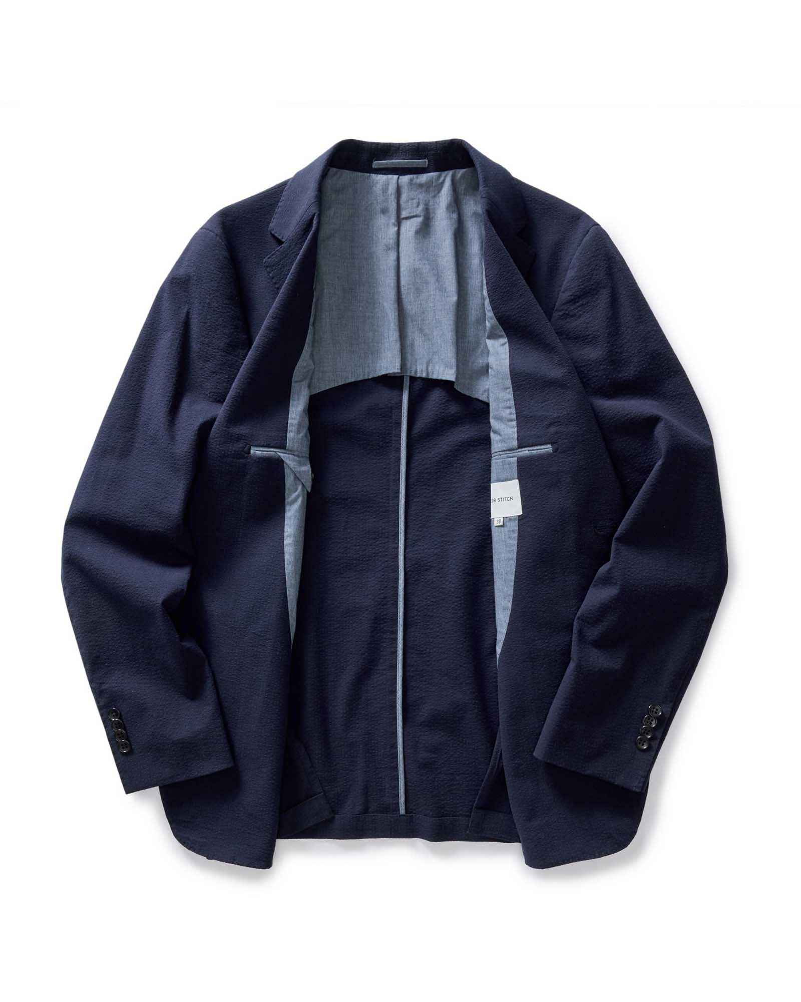 The Stevens Sportcoat in Navy Linen Seersucker