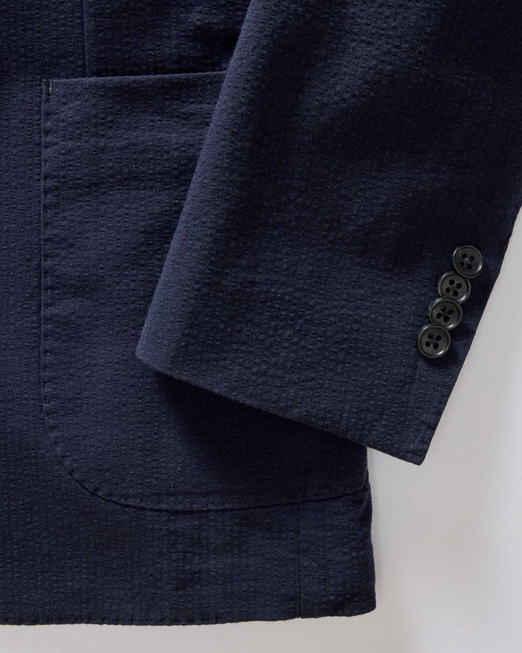 The Stevens Sportcoat in Navy Linen Seersucker