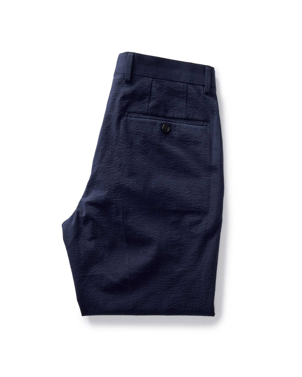 The Stevens Trouser in Navy Linen Seersucker