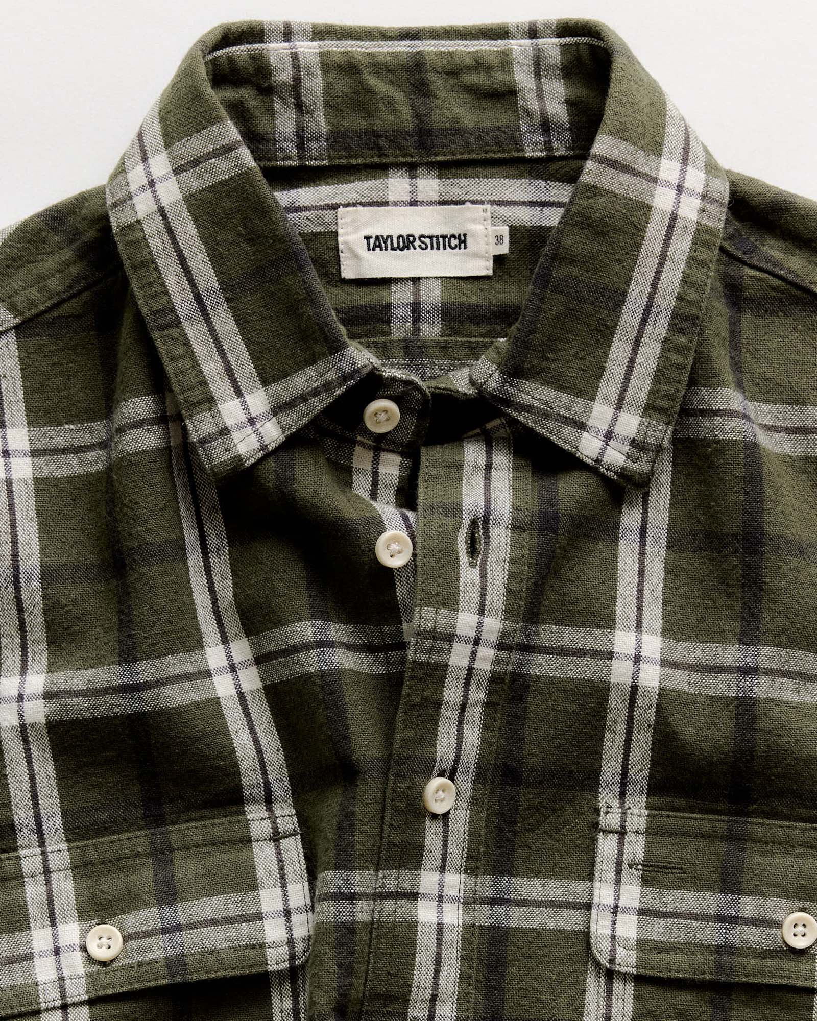 The Craftsman Shirt in Canteen Plaid Linen