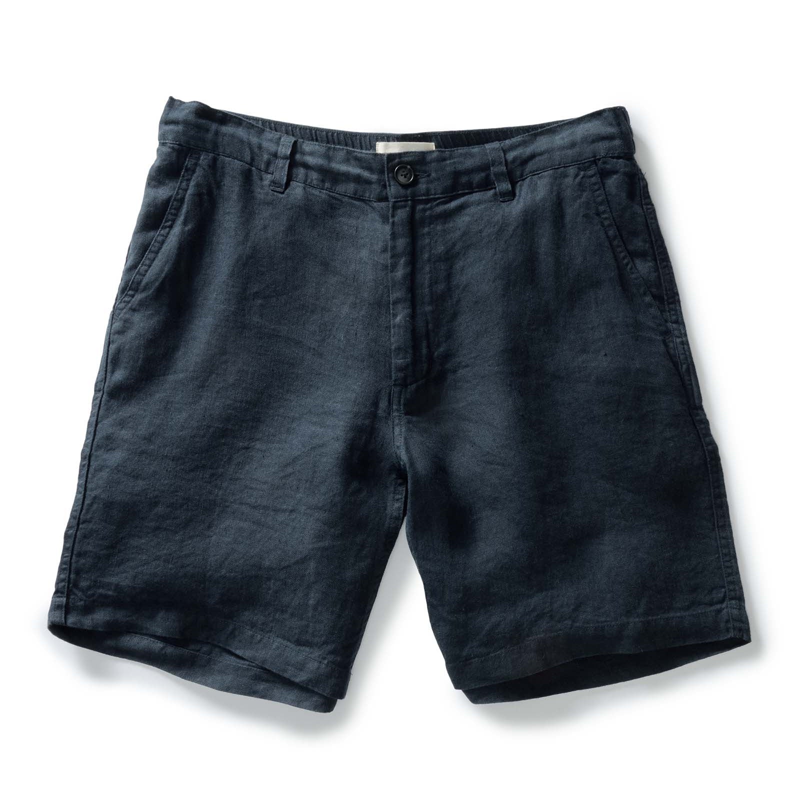 The Easy Short in Navy Linen