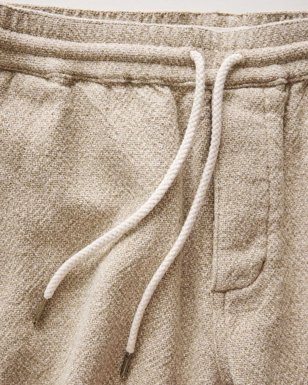 The Apres Short in Oat Linen Tweed