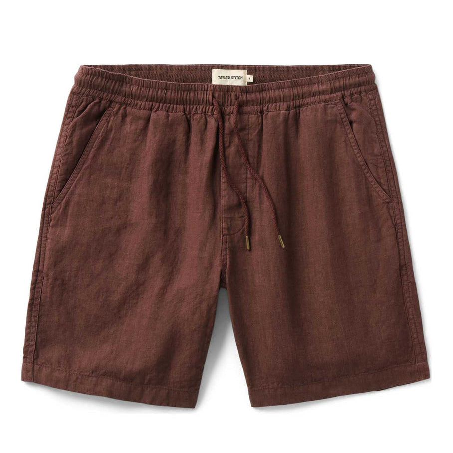 The Apres Short in Burgundy Hemp