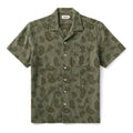 The Hawthorne Shirt in Burnt Olive Floral Jacquard