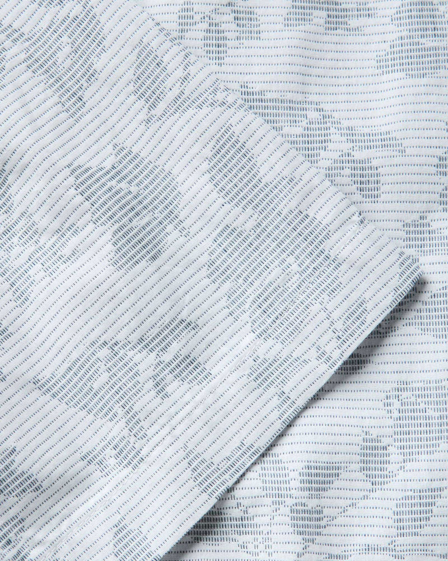 The Hawthorne Shirt in Sky Blue Floral Jacquard