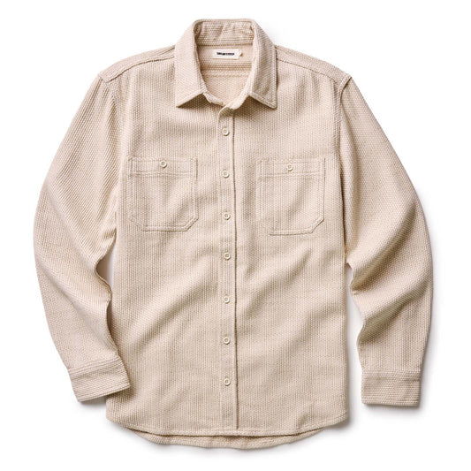 The Utility Shirt in Natural Sashiko
