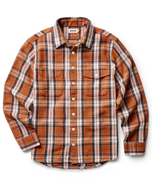 The Crater Shirt in Brick Plaid