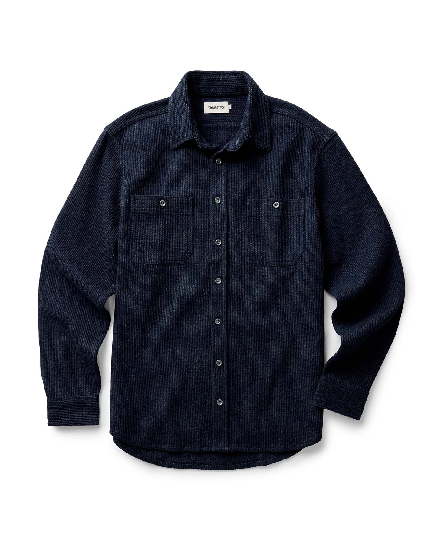 The Utility Shirt in Rinsed Indigo Sashiko