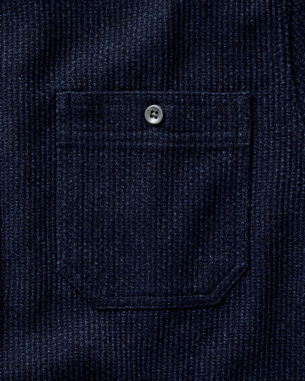 The Utility Shirt in Rinsed Indigo Sashiko