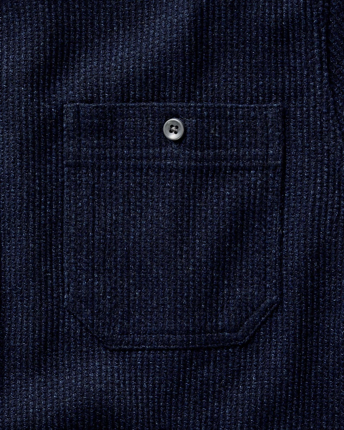 The Utility Shirt in Rinsed Indigo Sashiko