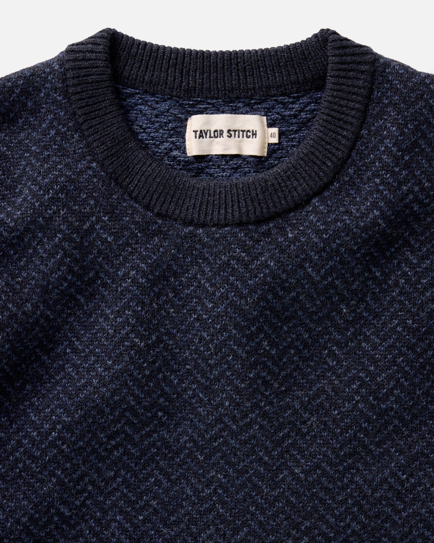 The Eddy Crew in Heather Marine Herringbone