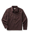 The Milton Overshirt in Burgundy Slub Denim