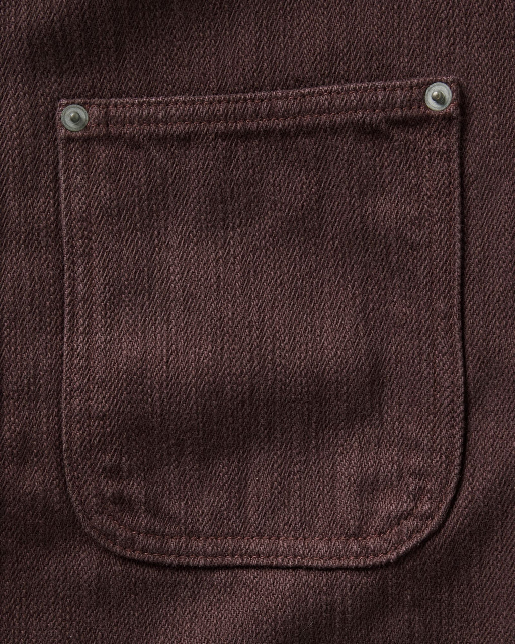 The Milton Overshirt in Burgundy Slub Denim