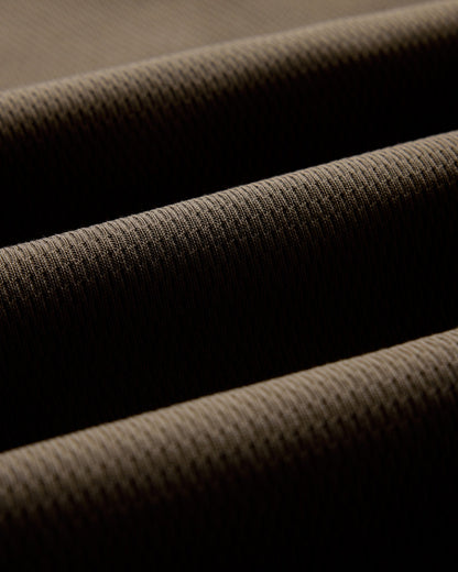 The Organic Cotton Crew in Fatigue Olive Waffle