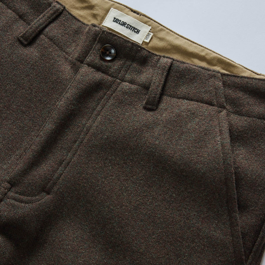 The Carnegie Pant in Army Herringbone