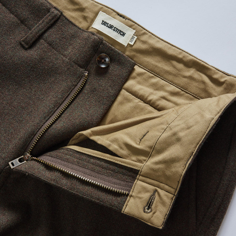The Carnegie Pant in Army Herringbone