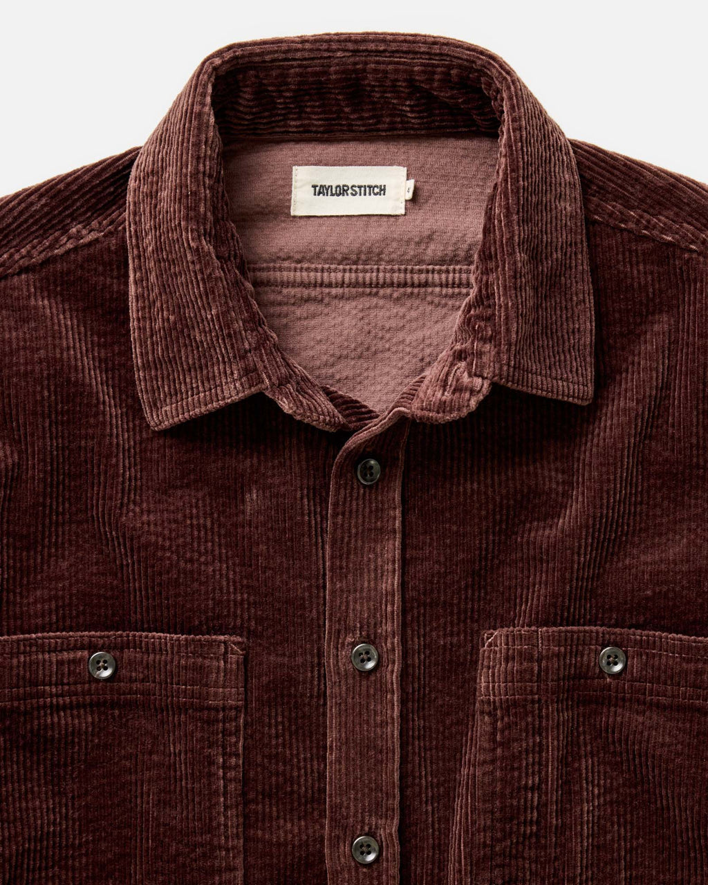 The Utility Shirt in Burgundy Corduroy