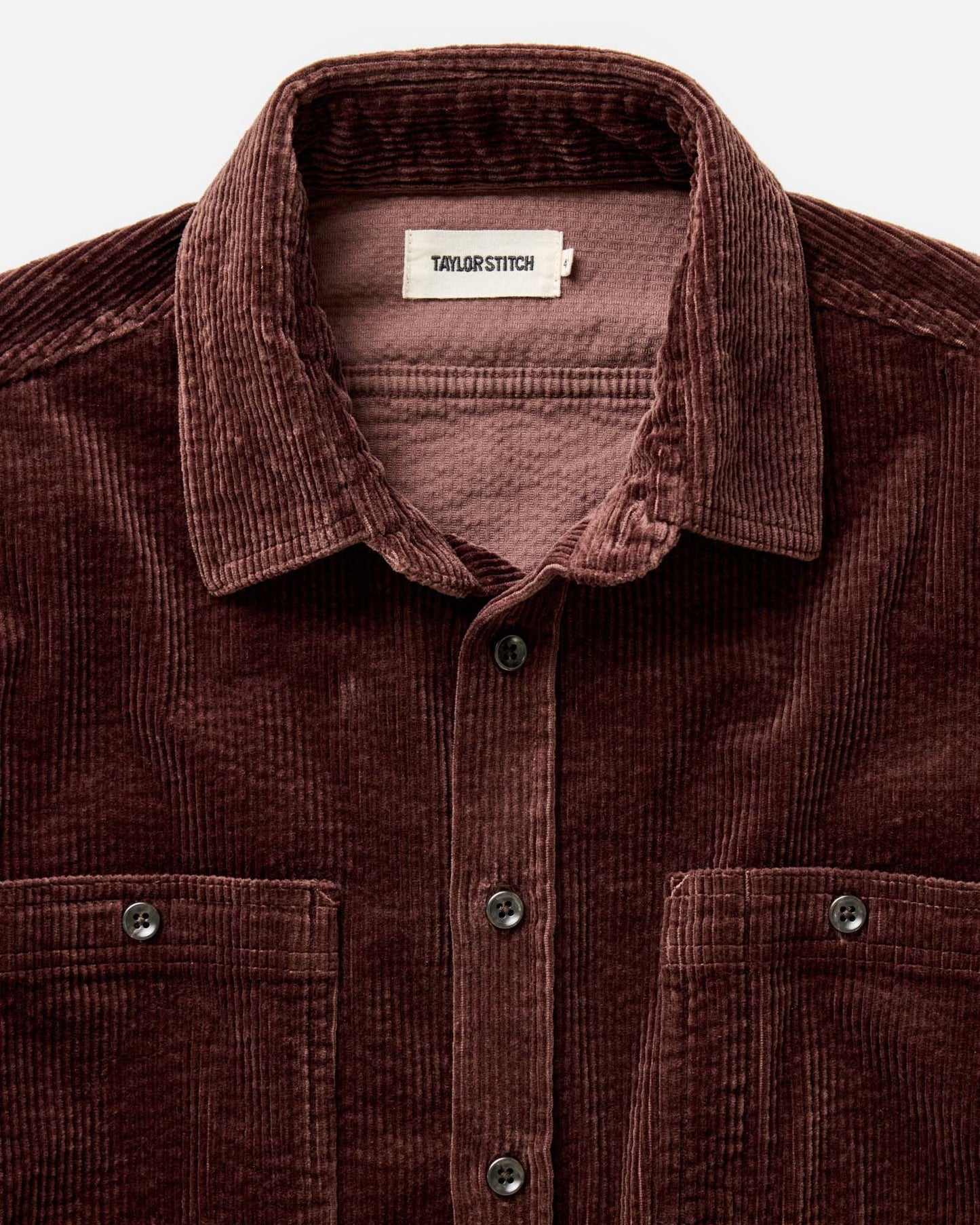 The Utility Shirt in Burgundy Corduroy