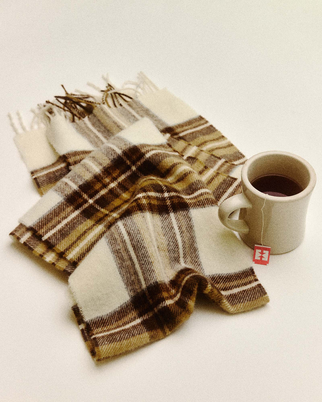 Fireside Scarf in Butterscotch Plaid