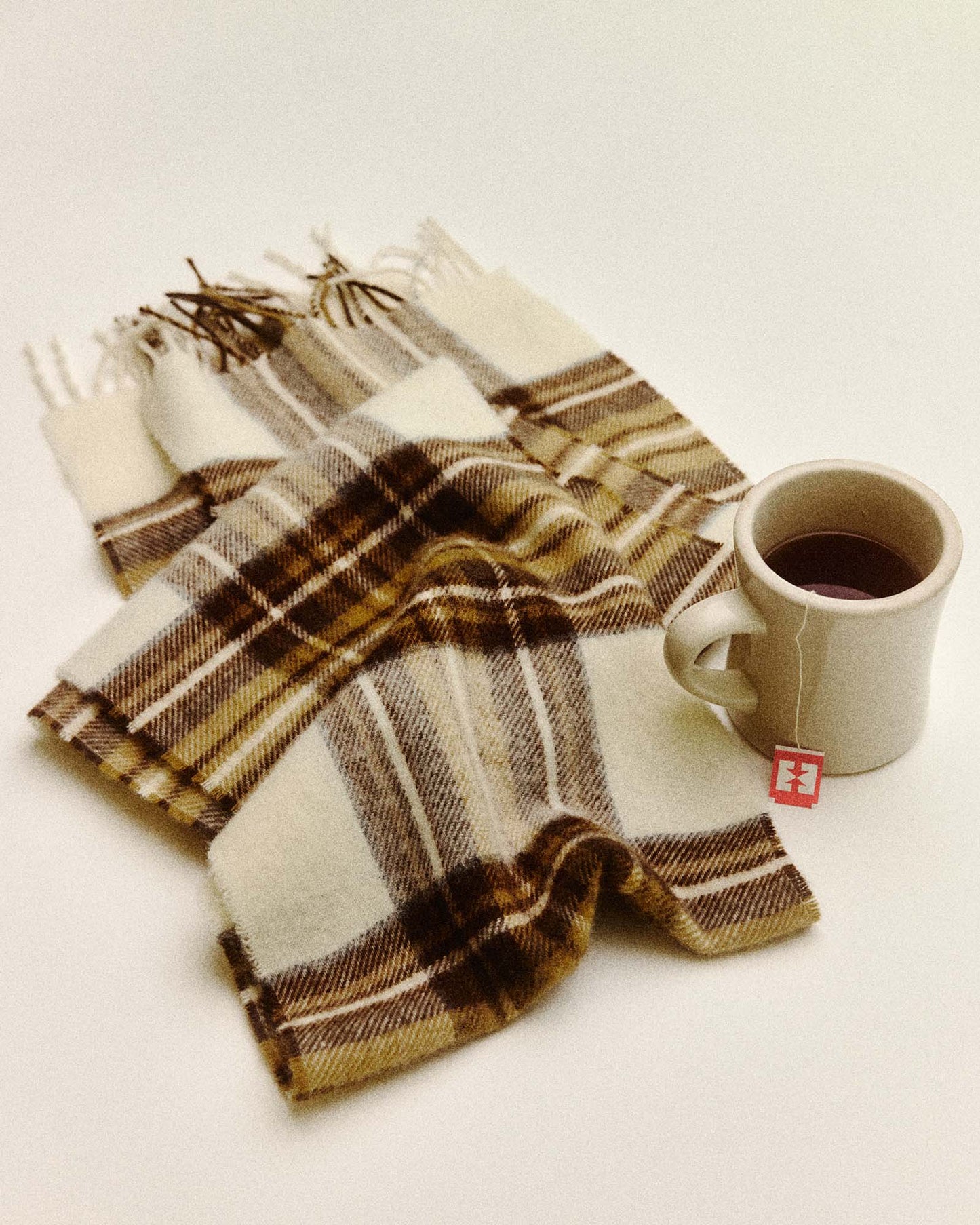 Fireside Scarf in Butterscotch Plaid