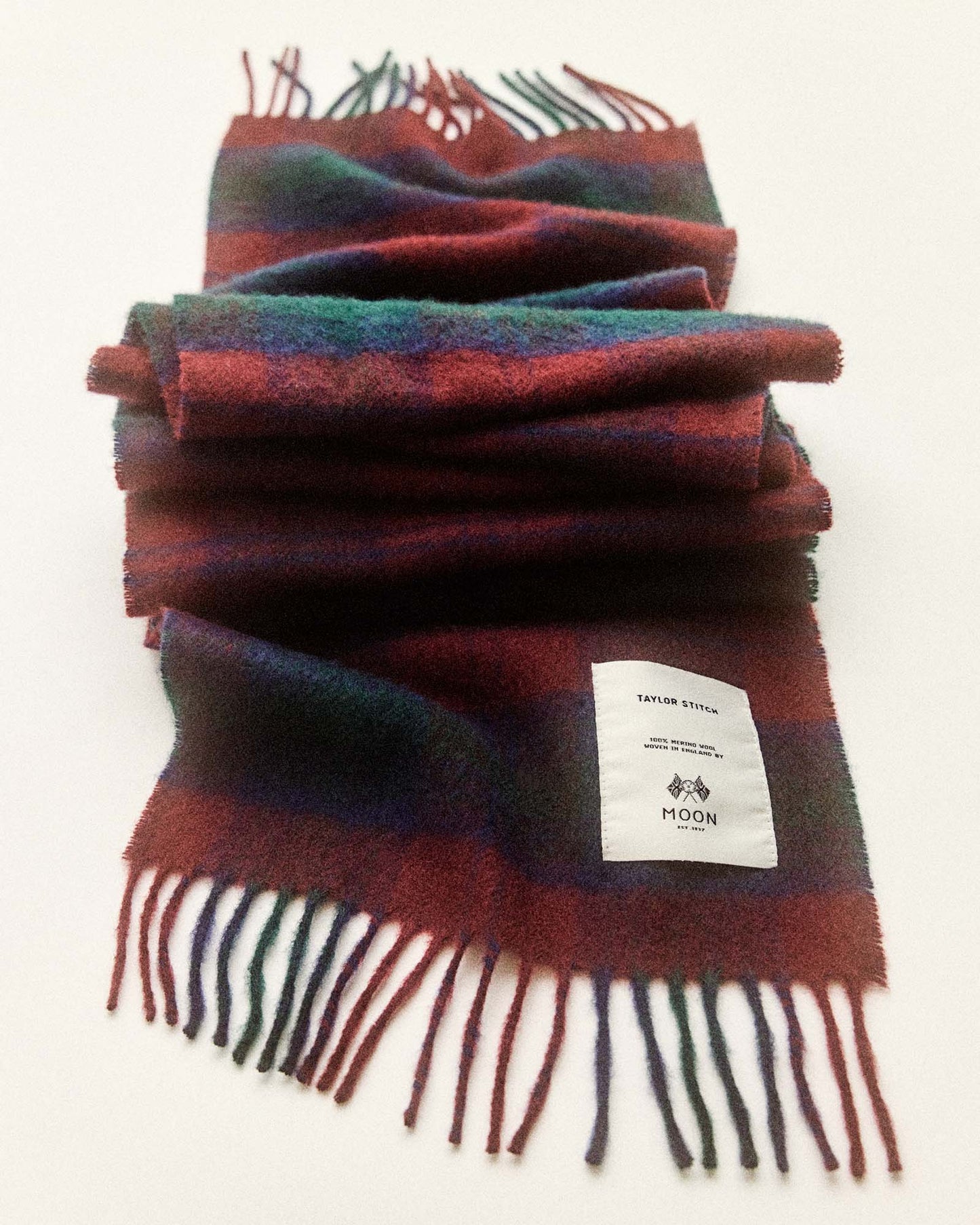 Fireside Scarf in Currant Plaid