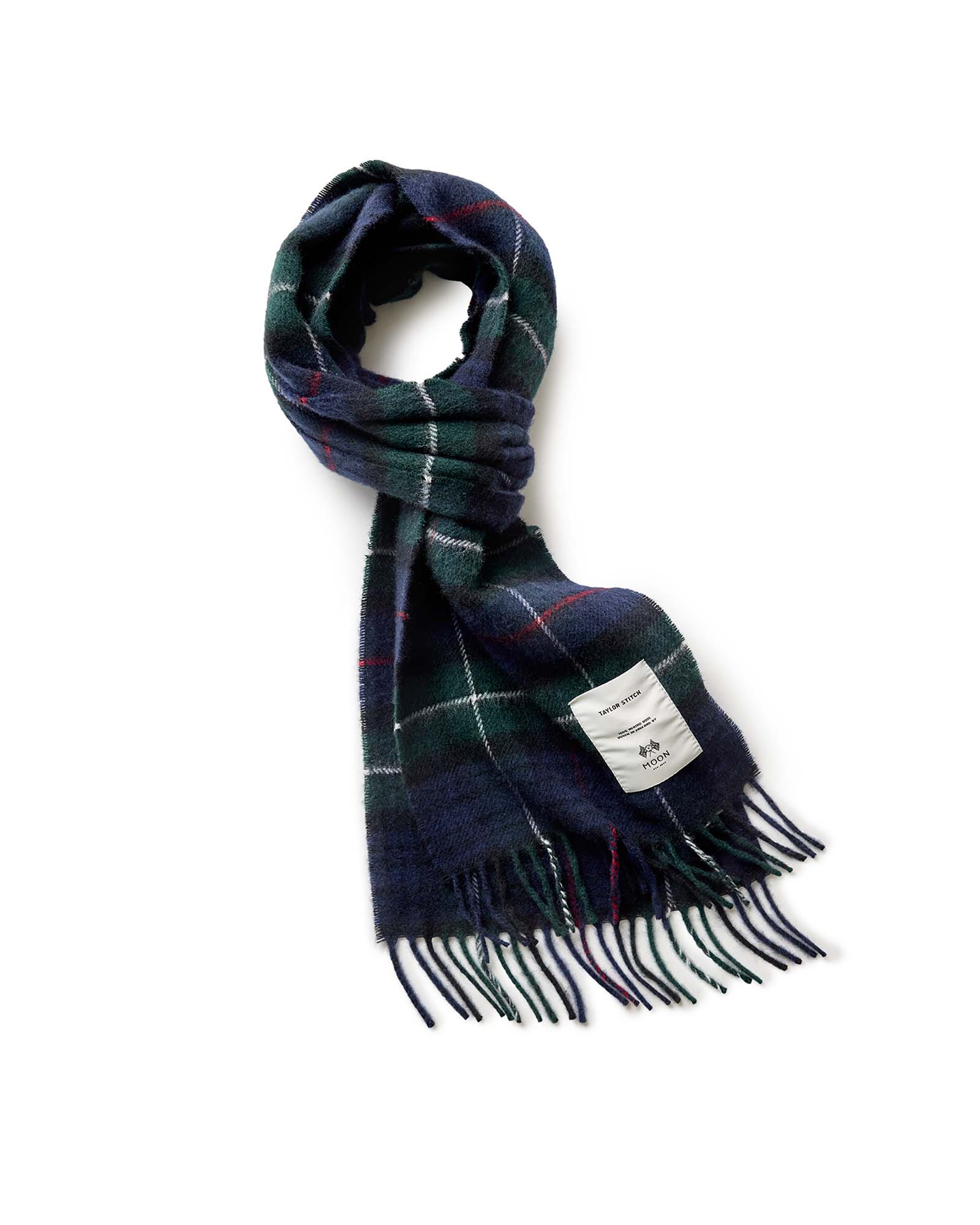 Fireside Scarf in Highland Navy Plaid