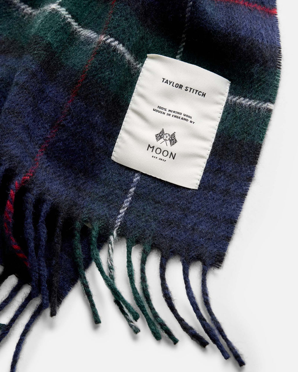 Fireside Scarf in Highland Navy Plaid