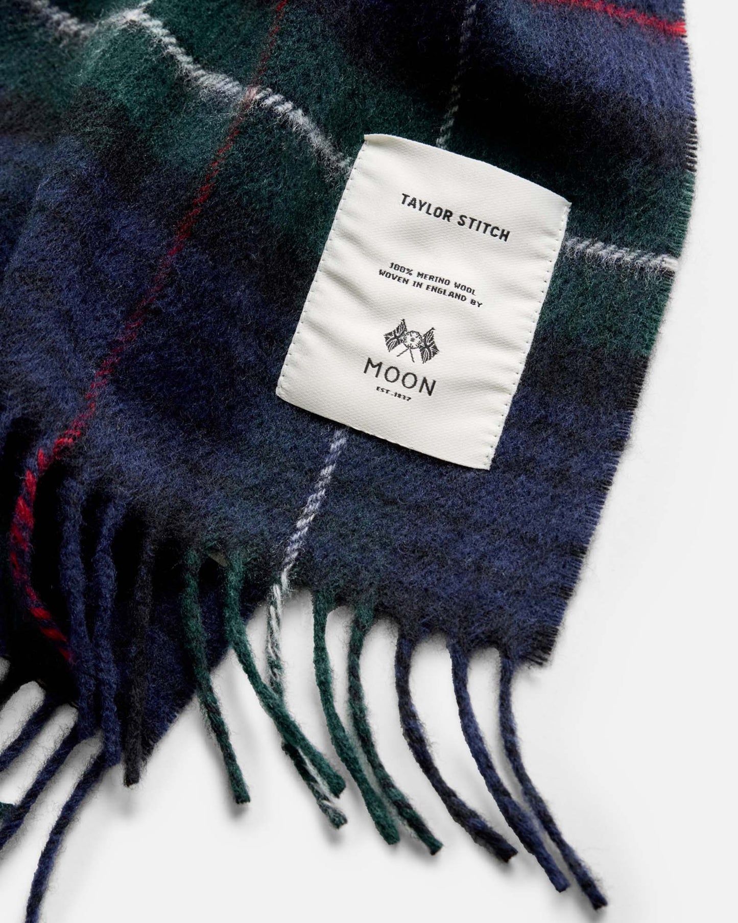 Fireside Scarf in Highland Navy Plaid