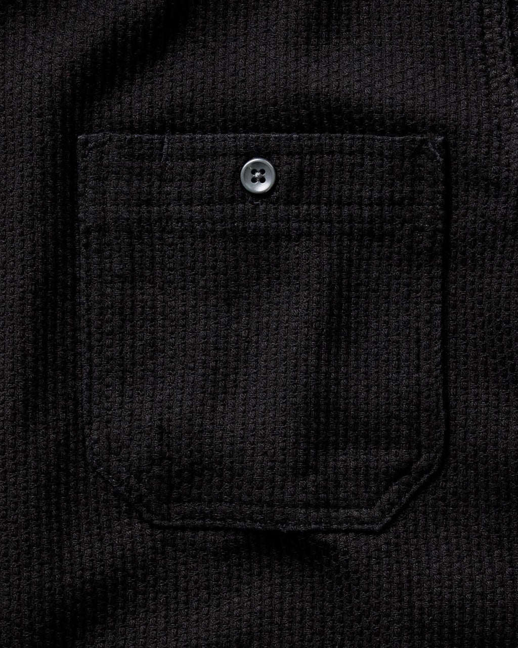The Utility Shirt in Black Indigo Sashiko