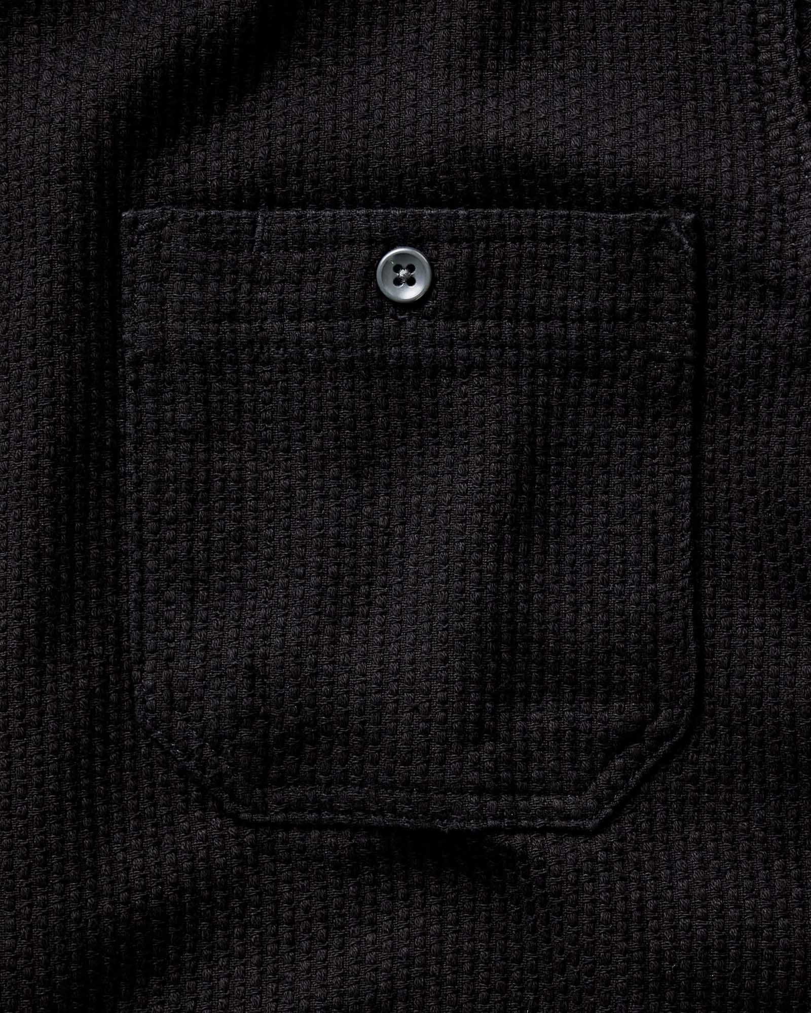 The Utility Shirt in Black Indigo Sashiko