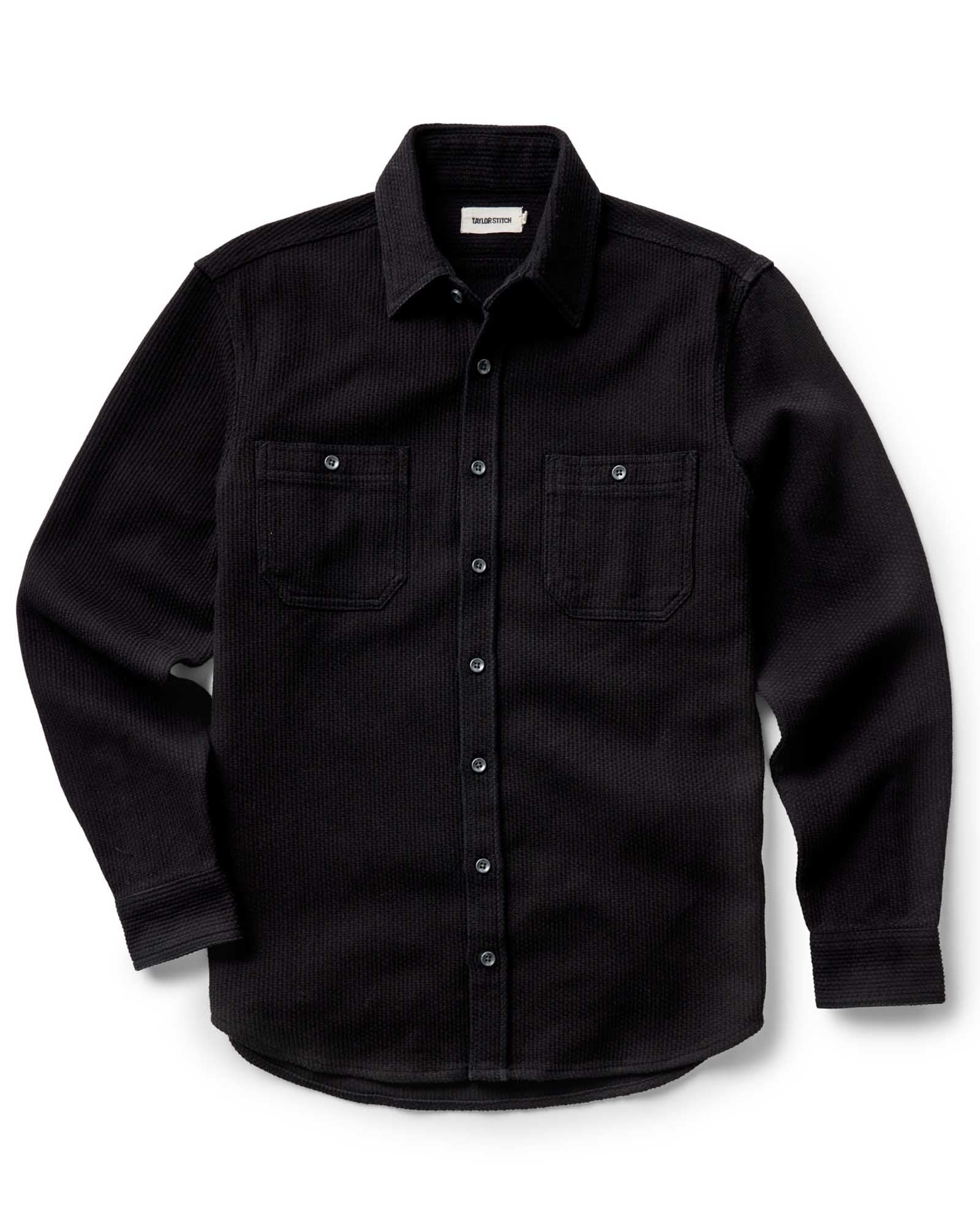 The Utility Shirt in Black Indigo Sashiko