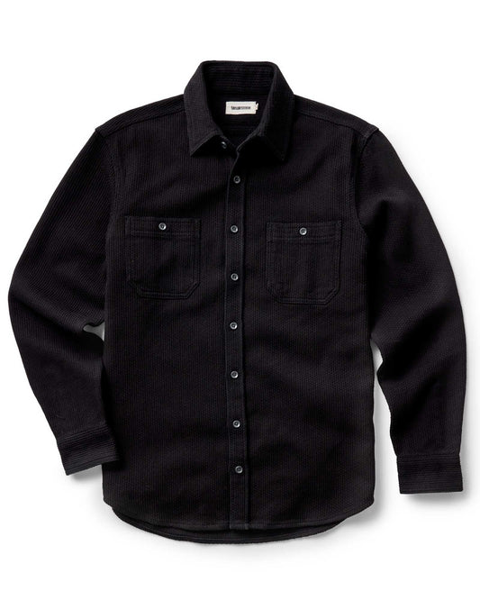 The Utility Shirt in Black Indigo Sashiko