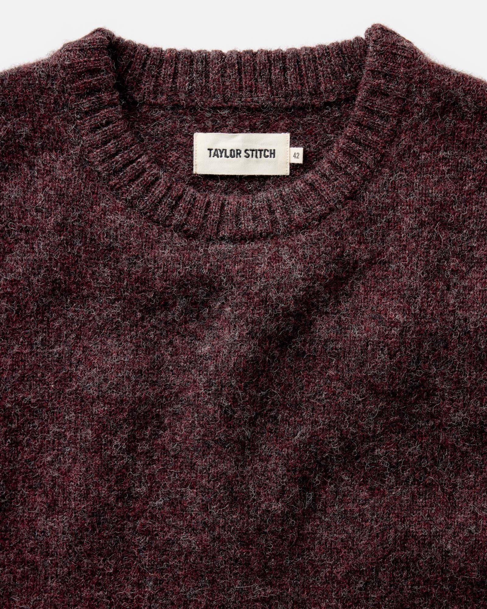 The Eastmoor Sweater in Heather Port Wool