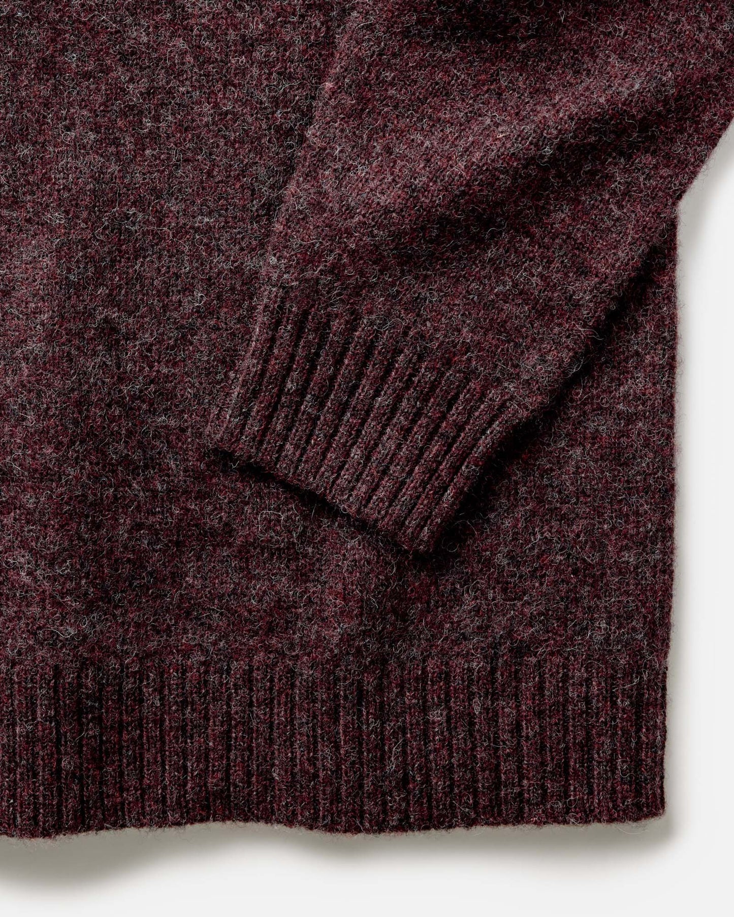 The Eastmoor Sweater in Heather Port Wool