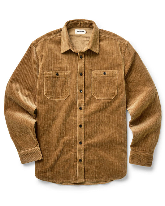 The Utility Shirt in Bourbon Corduroy