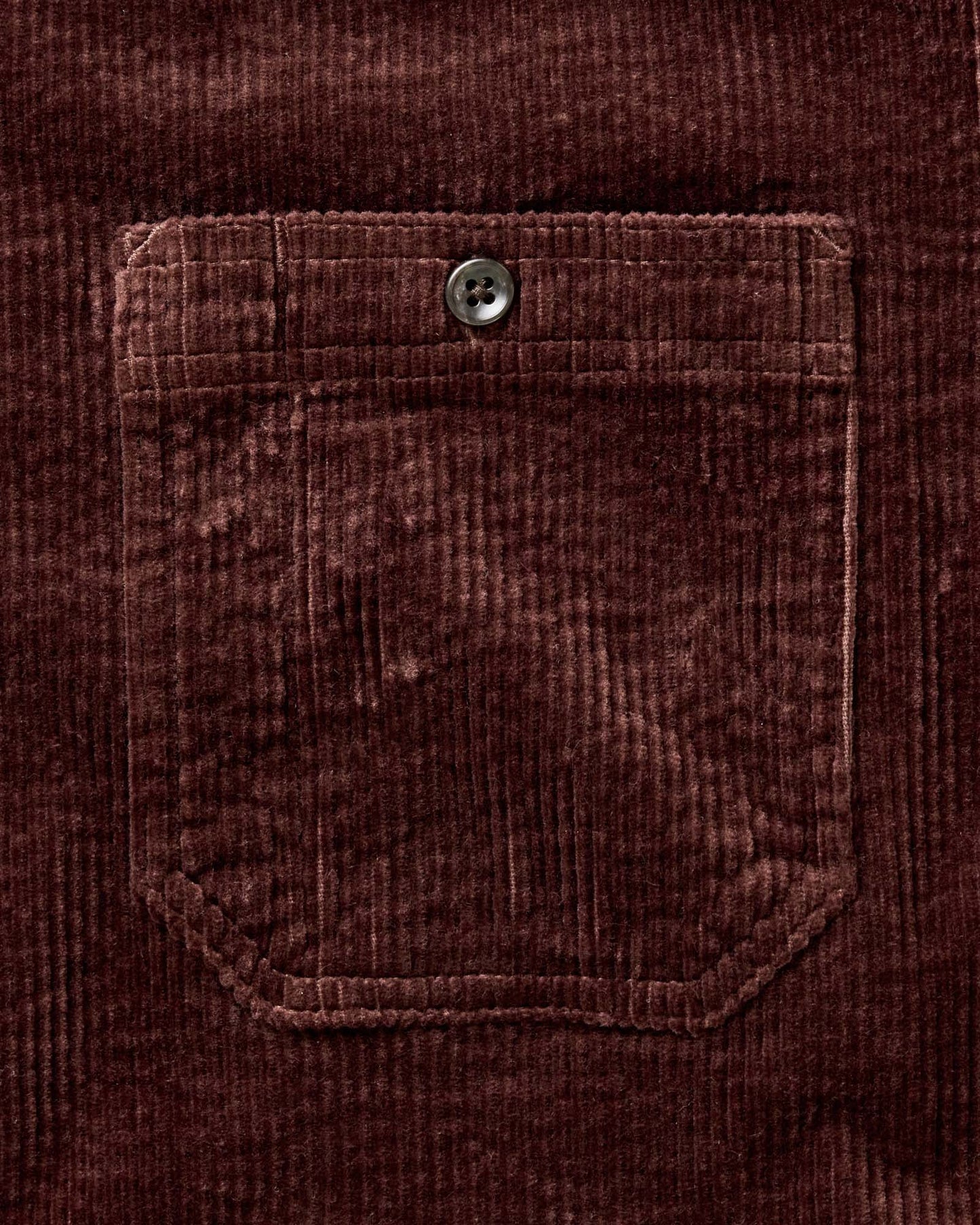 The Utility Shirt in Burgundy Corduroy