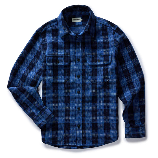 The Division Shirt in Rinsed Indigo Plaid