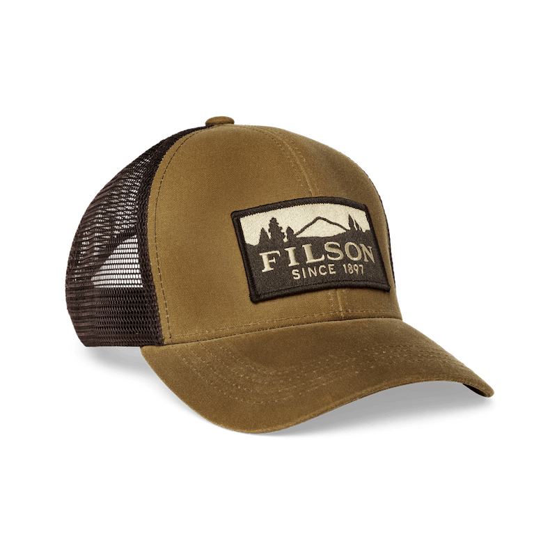 Logger Mesh Cap in Dark Tan Waxed