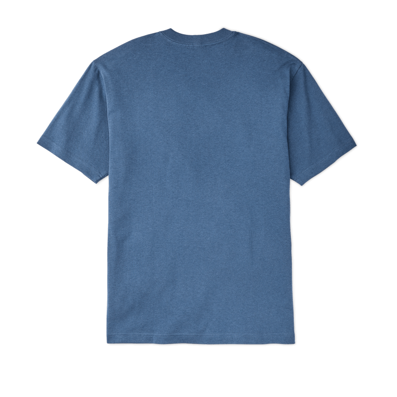 Short Sleeve Frontier Graphic T-Shirt in Light Blue/Mountain Lake