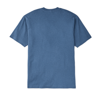 Short Sleeve Frontier Graphic T-Shirt in Light Blue/Mountain Lake