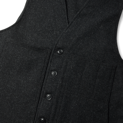 Mackinaw Wool Vest in Charcoal