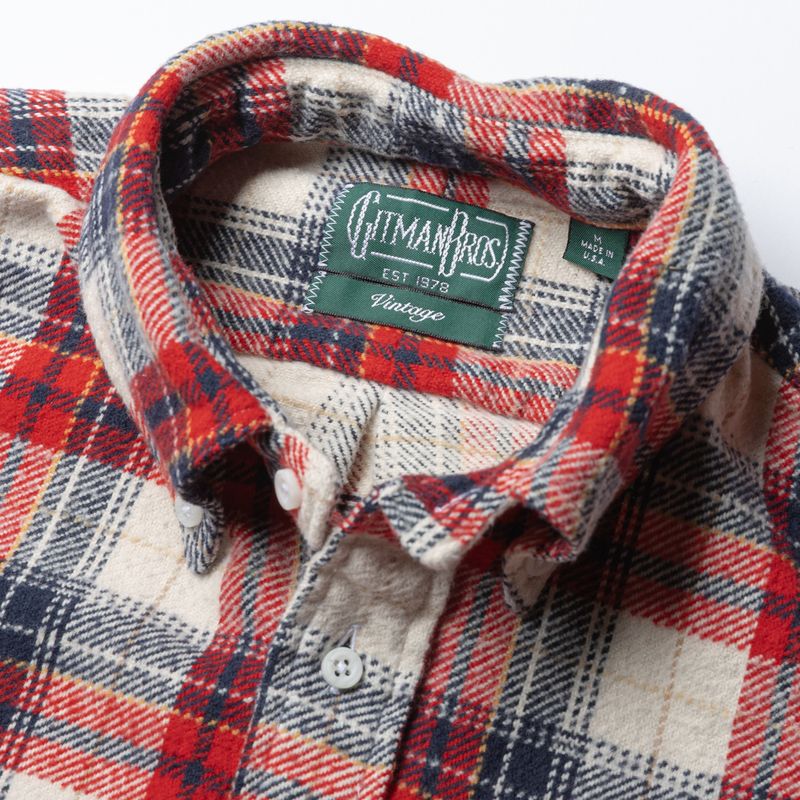Brushed Winter Madras in Red
