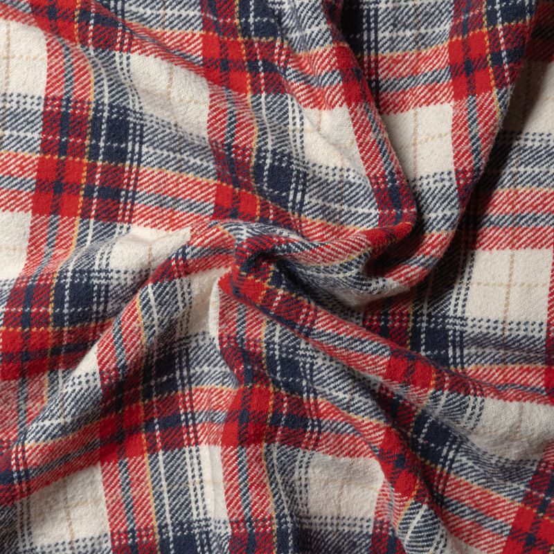 Brushed Winter Madras in Red
