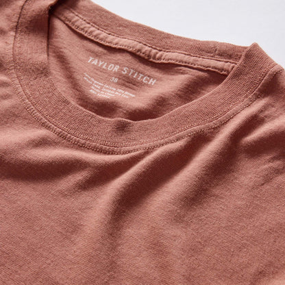 The Cotton Hemp Tee in Fired Clay