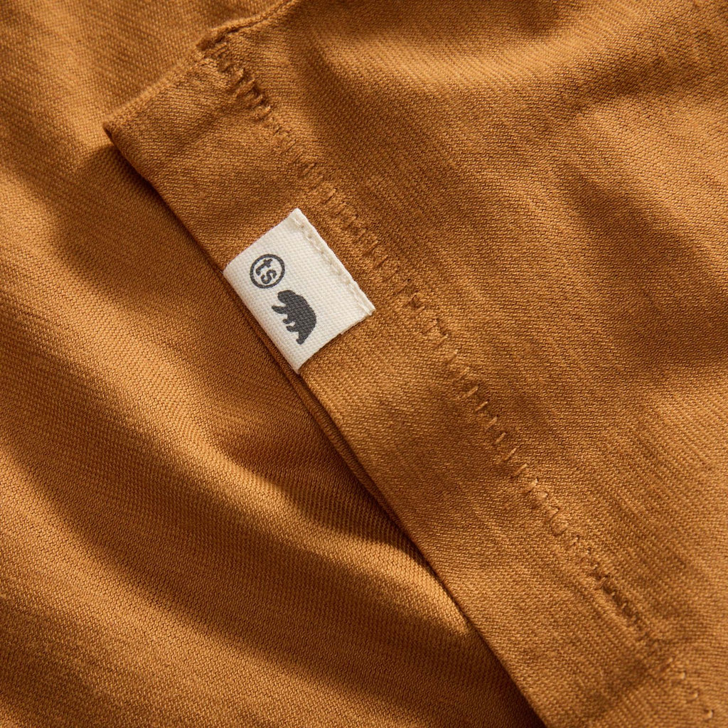 The Cotton Hemp Tee in Saffron