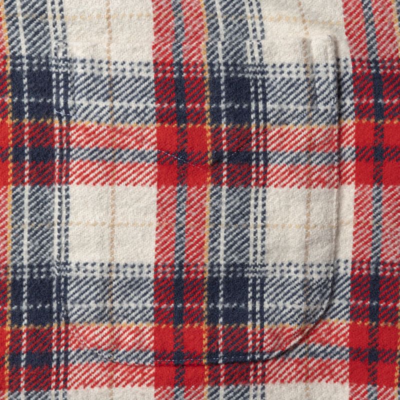 Brushed Winter Madras in Red