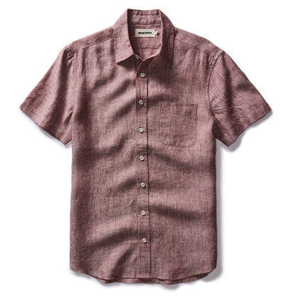 The Short Sleeve California in Dried Cherry Hemp